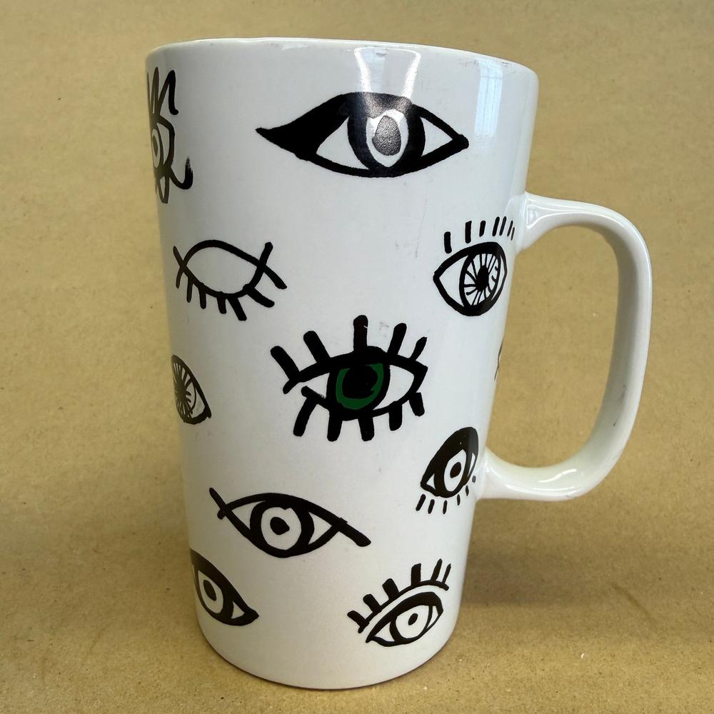 Starbucks Holiday Dot Collection Eyes Mug-2014