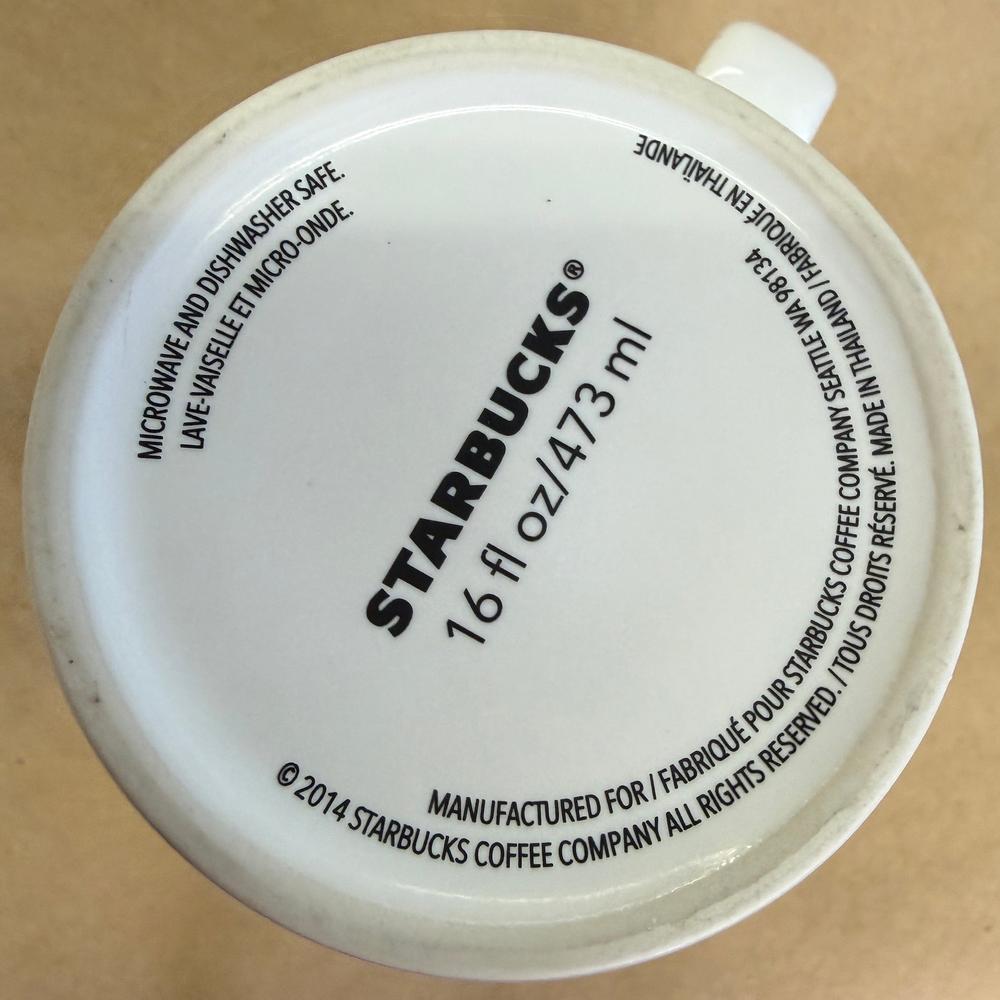 Starbucks Holiday Dot Collection Eyes Mug-2014