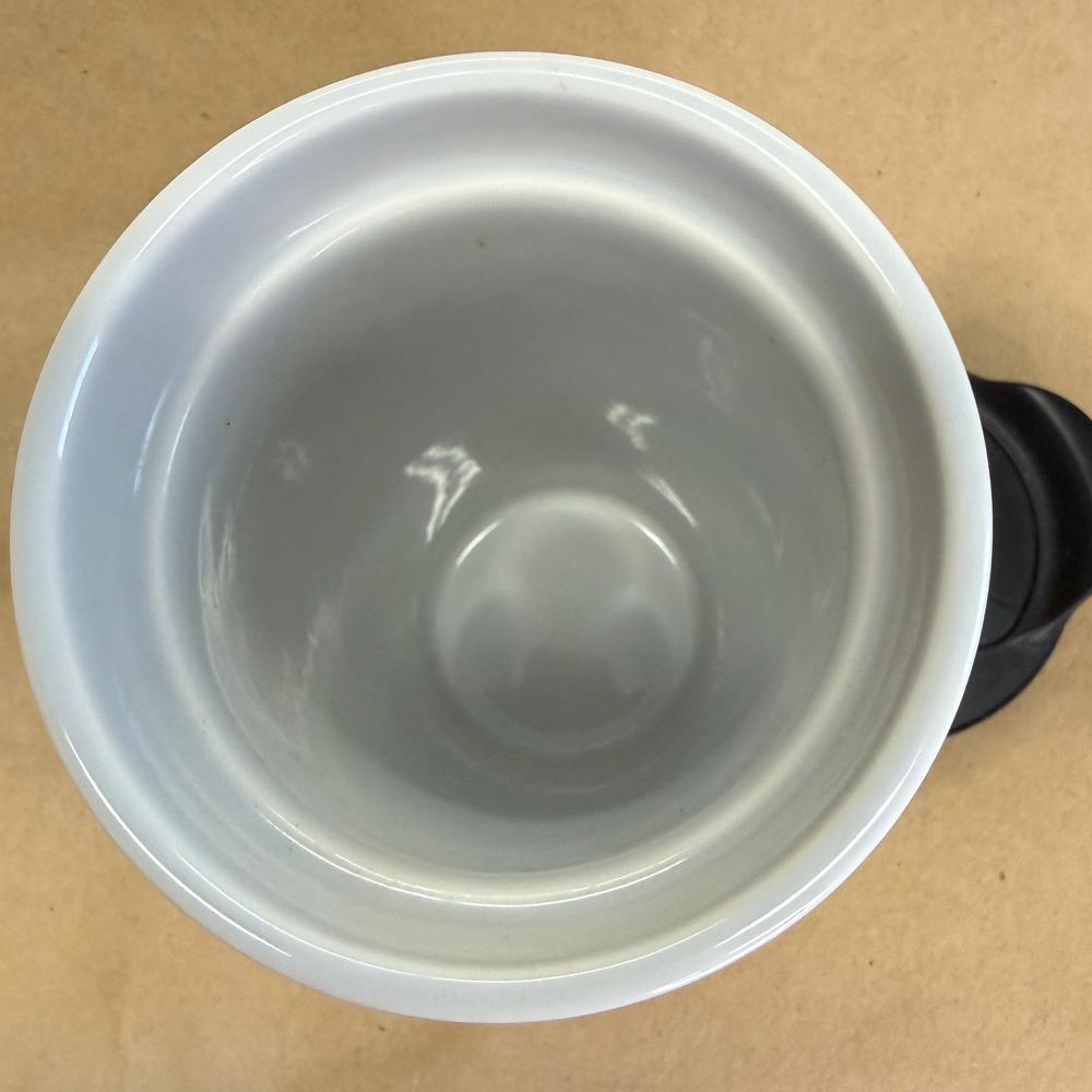 Starbucks White with Green Siren Order Ceramic Tumbler with Lid-2011
