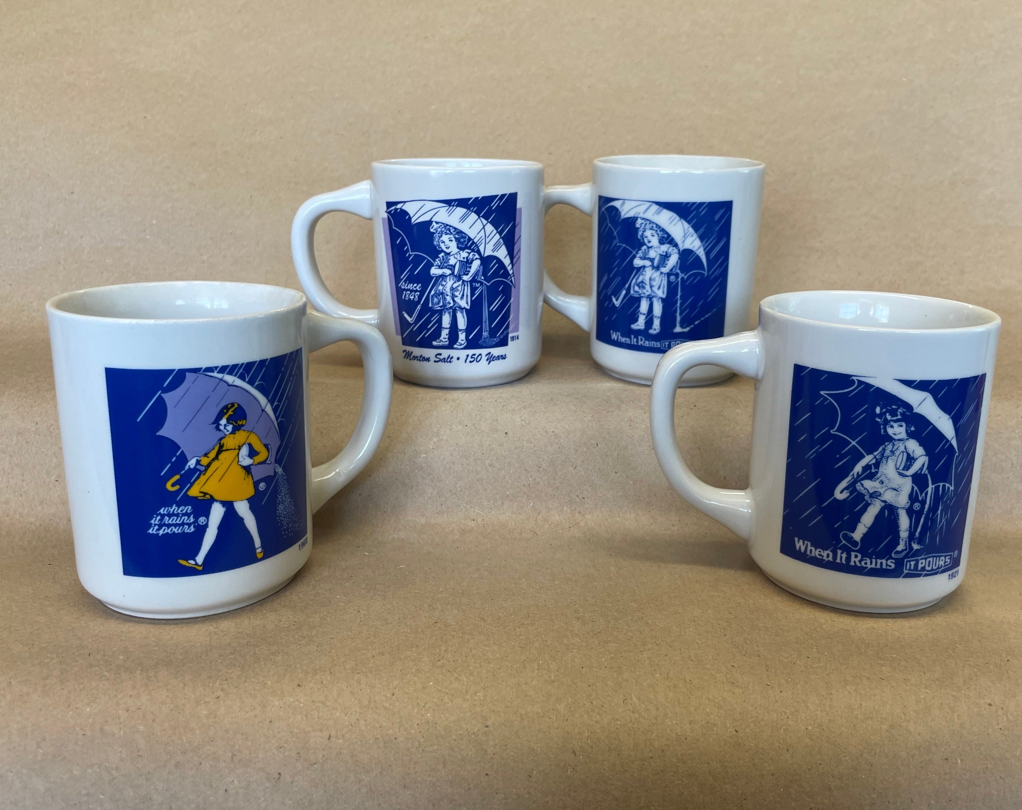 Morton Salt Mugs-Set of 4