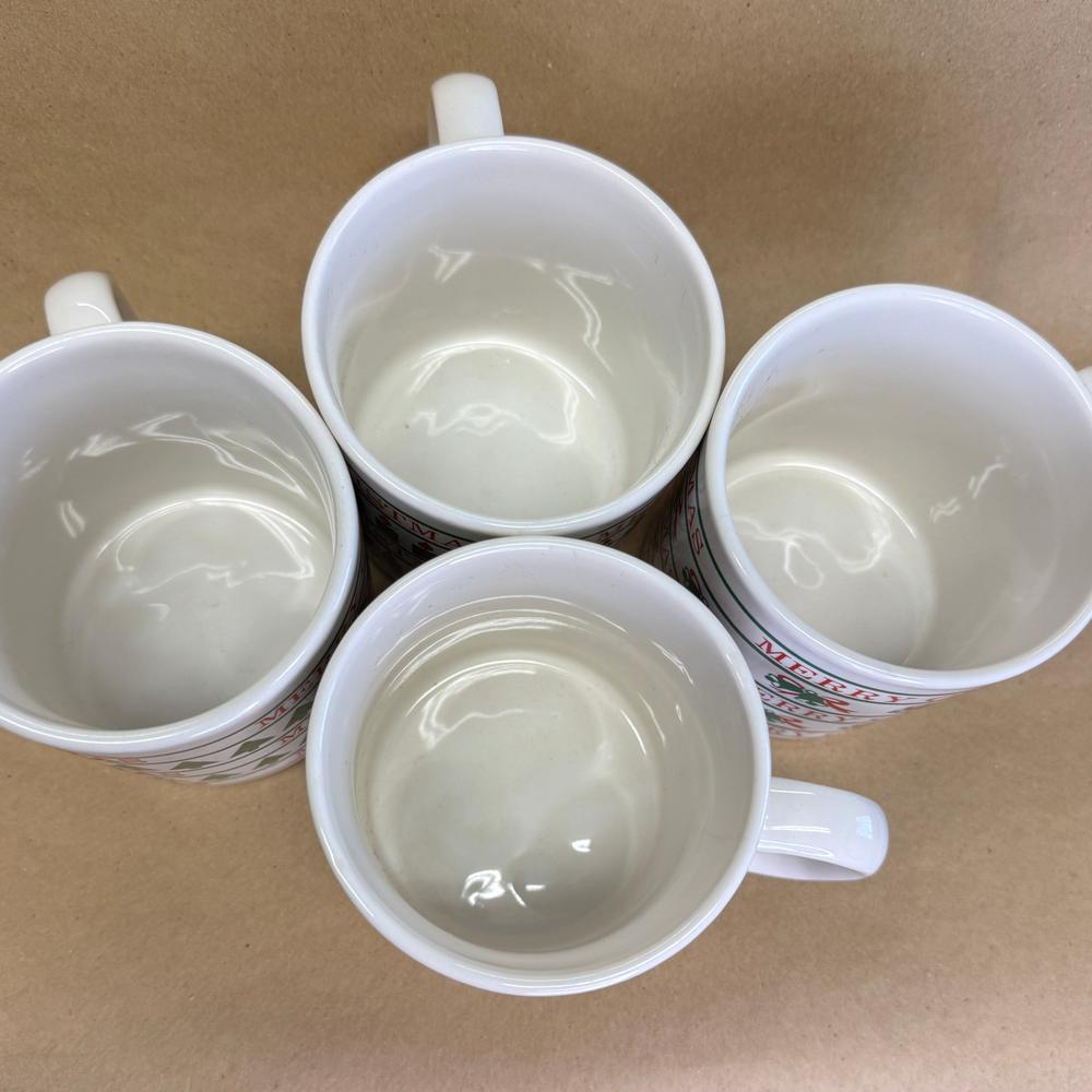 FPC England Christmas Set of 4 Mugs-1980's