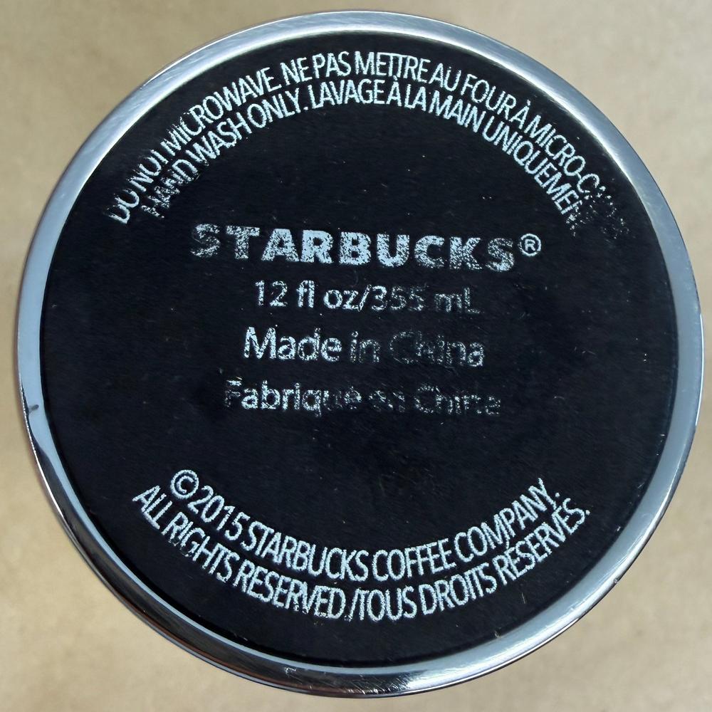 Starbucks Stainless Steel and Ceramic Tumbler with Lid-2015