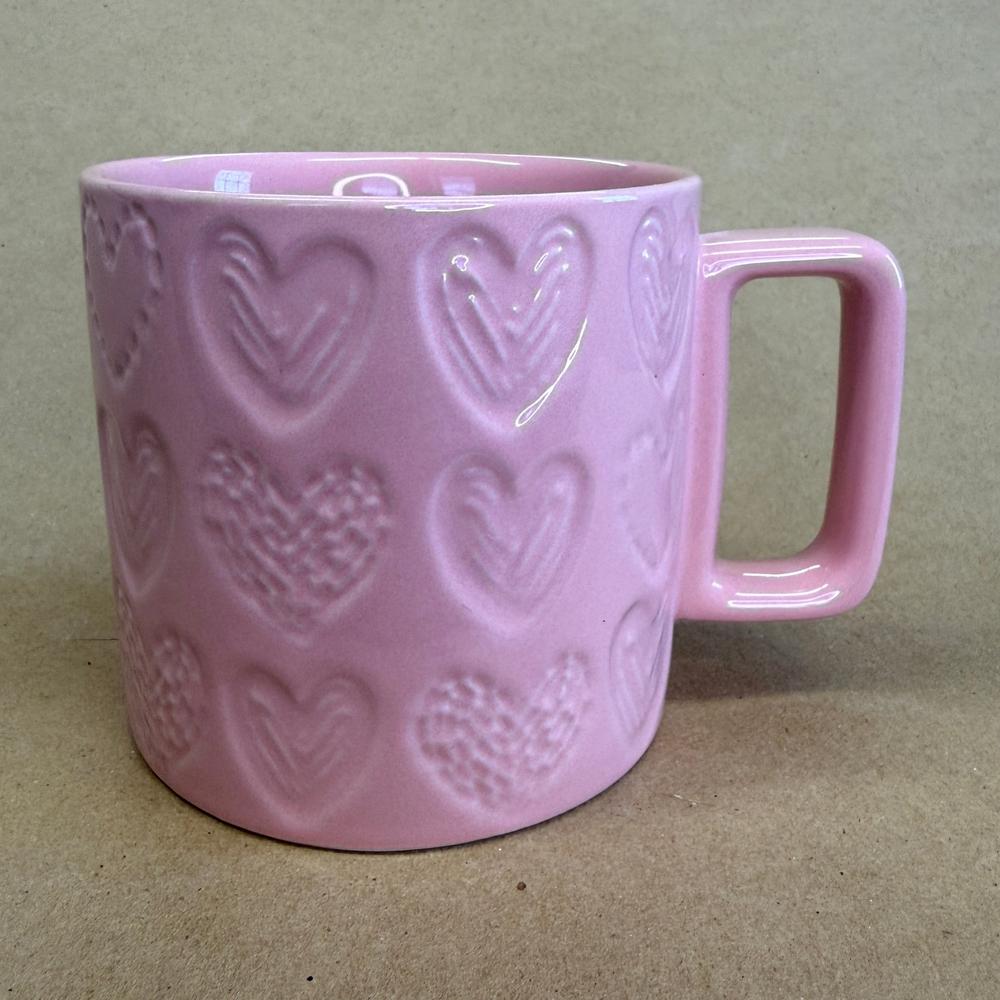 Starbucks Valentine's Day Embossed Hearts Mug-2022
