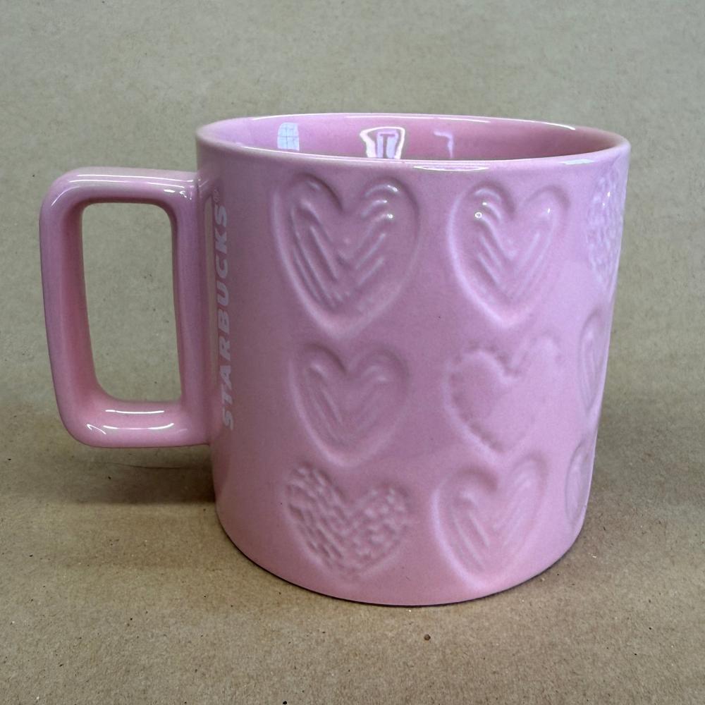 Starbucks Valentine's Day Embossed Hearts Mug-2022