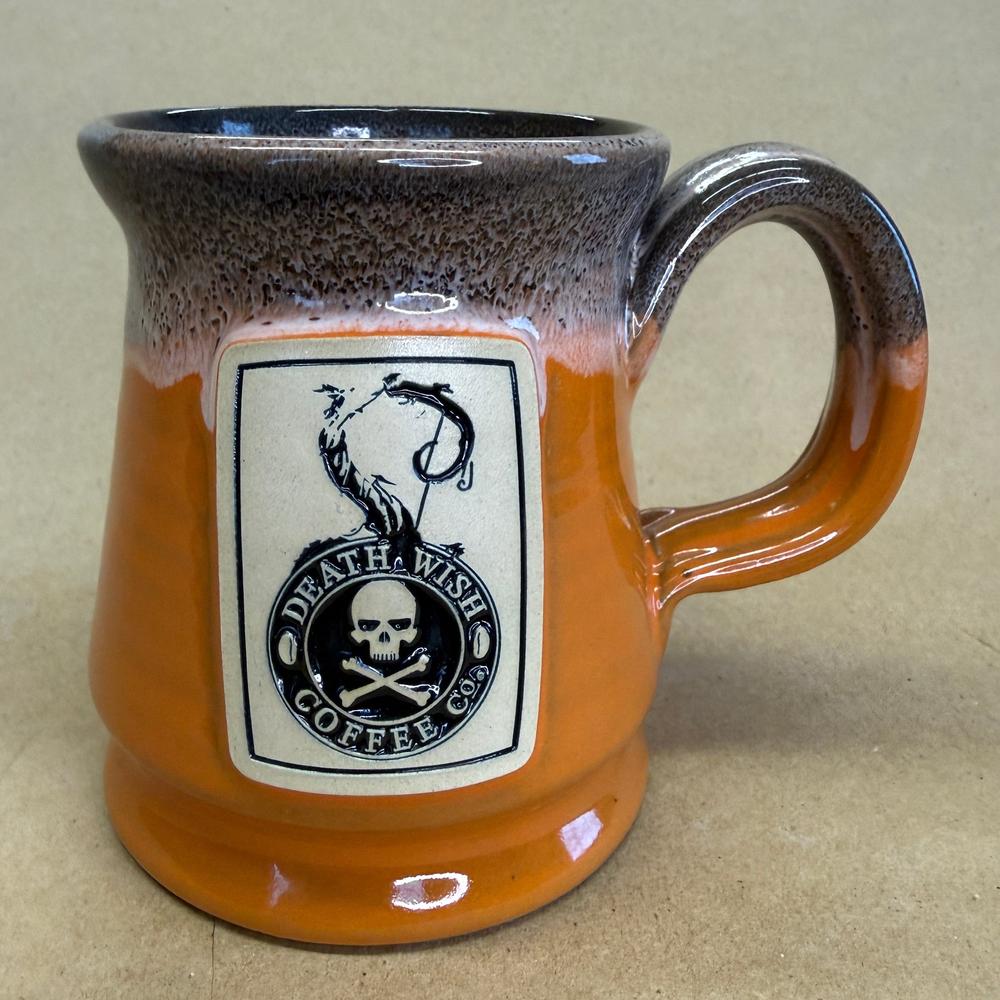 Death Wish Coffee Cauldron Aged Pumpkin Deneen Pottery Mug-2019 #2637/3500