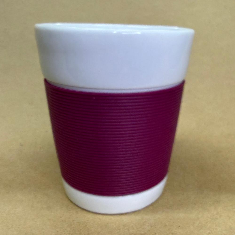 Bodum Mauve Silicone Ribbed Sleeve Cup