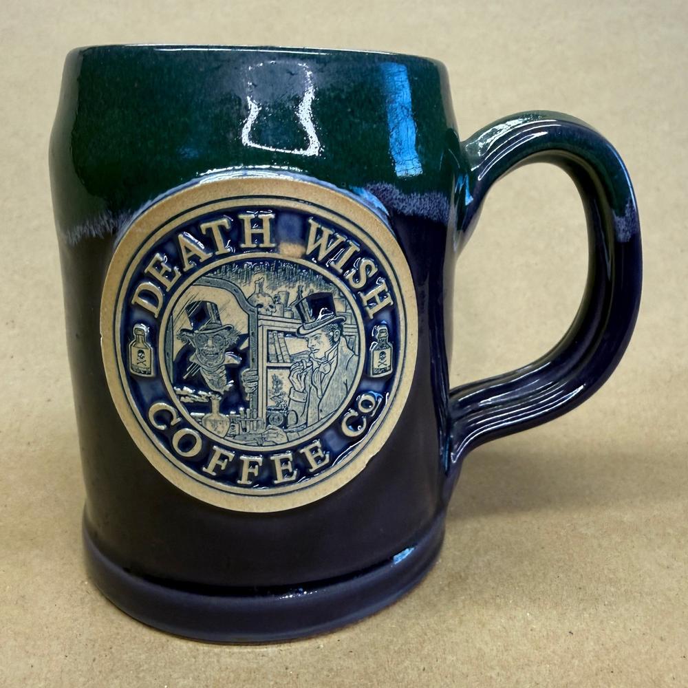 Death Wish Coffee Halloween Dr. Jekll Mr. Hyde Deneen Pottery Mug-2019 #1066/4000