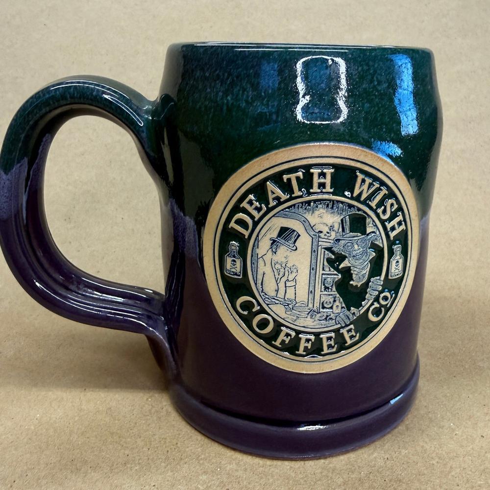 Death Wish Coffee Halloween Dr. Jekll Mr. Hyde Deneen Pottery Mug-2019 #1066/4000