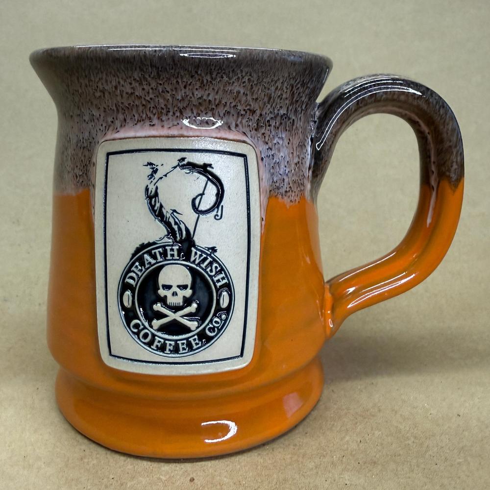 Death Wish Coffee Cauldron Aged Pumpkin Deneen Pottery Mug-2019 #2424/3500