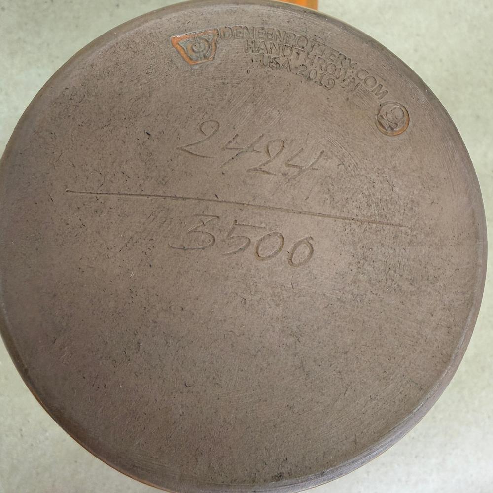 Death Wish Coffee Cauldron Aged Pumpkin Deneen Pottery Mug-2019 #2424/3500