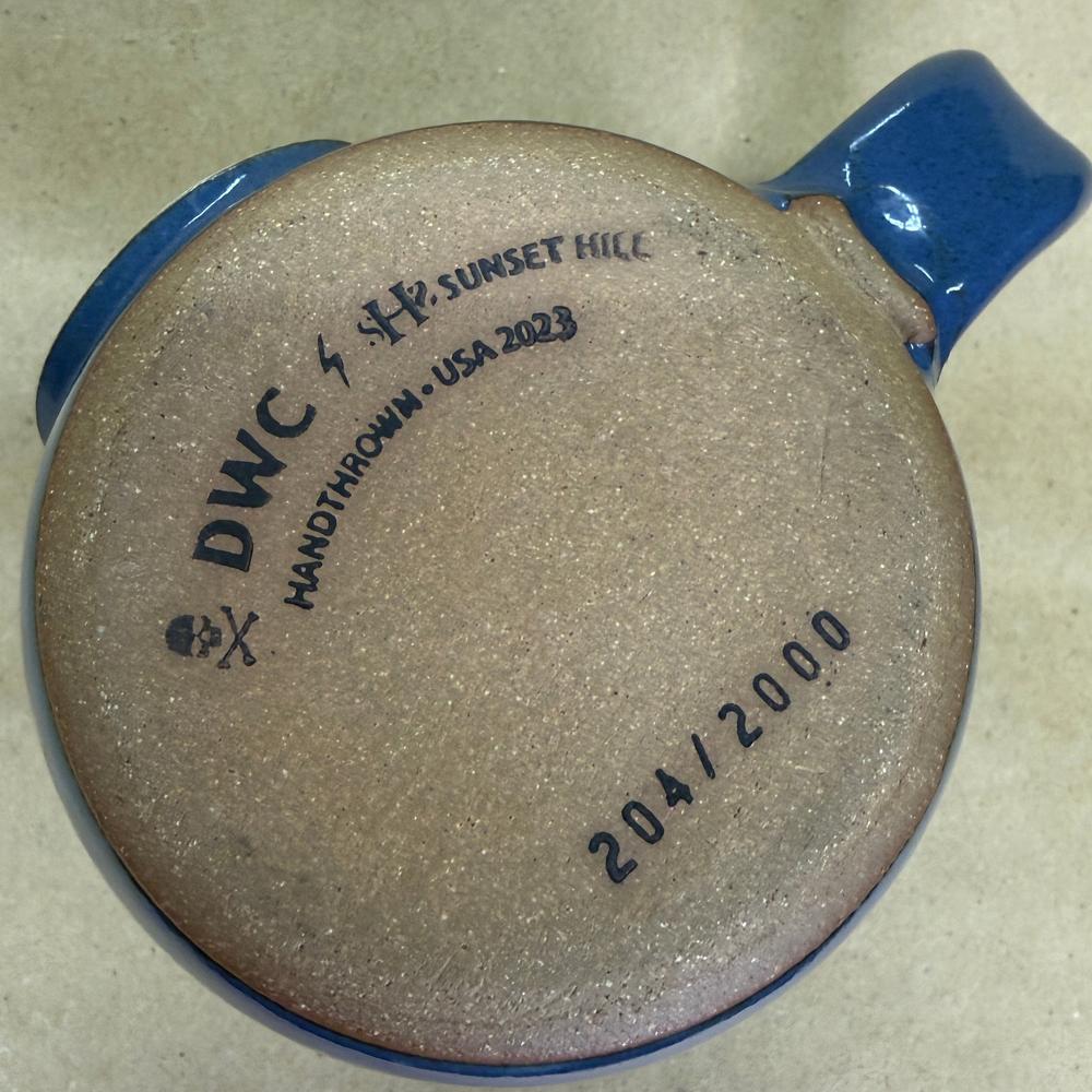 Death Wish Coffee Blue and Buried Sunset Hill Mug-2023 #204/2000