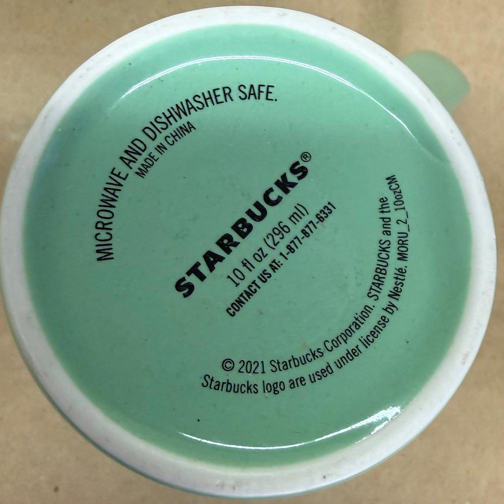 Starbucks Aqua Teal Blue with Green Siren Mug-2021