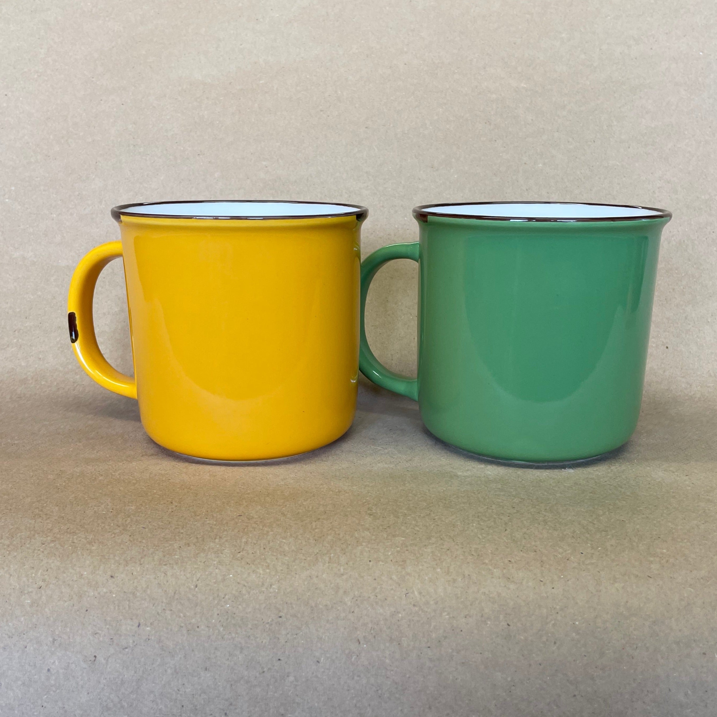 Better Kitchen Lifver Yellow and Green Mugs-Pair