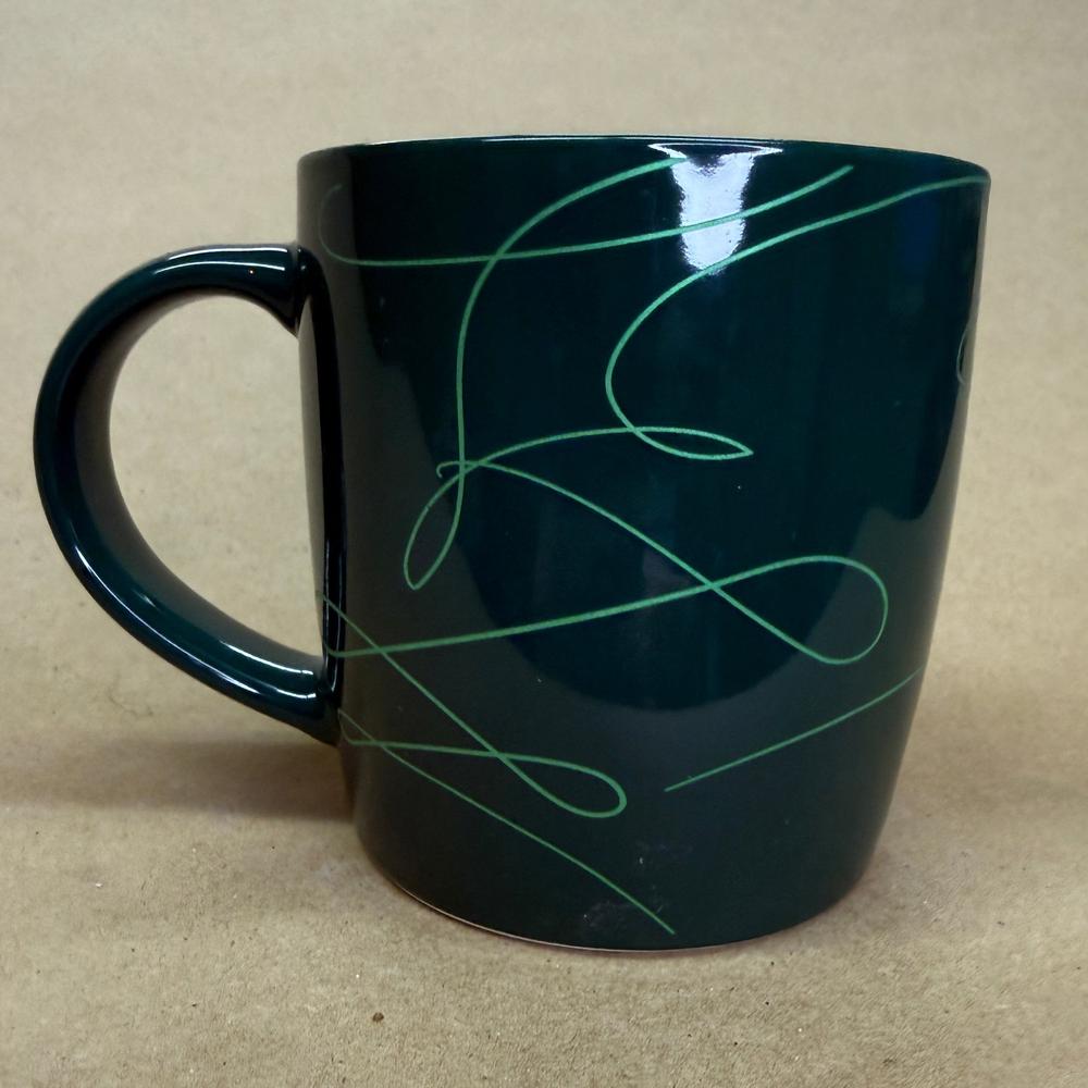Starbucks Green Siren Holiday Swirl Mug-2020