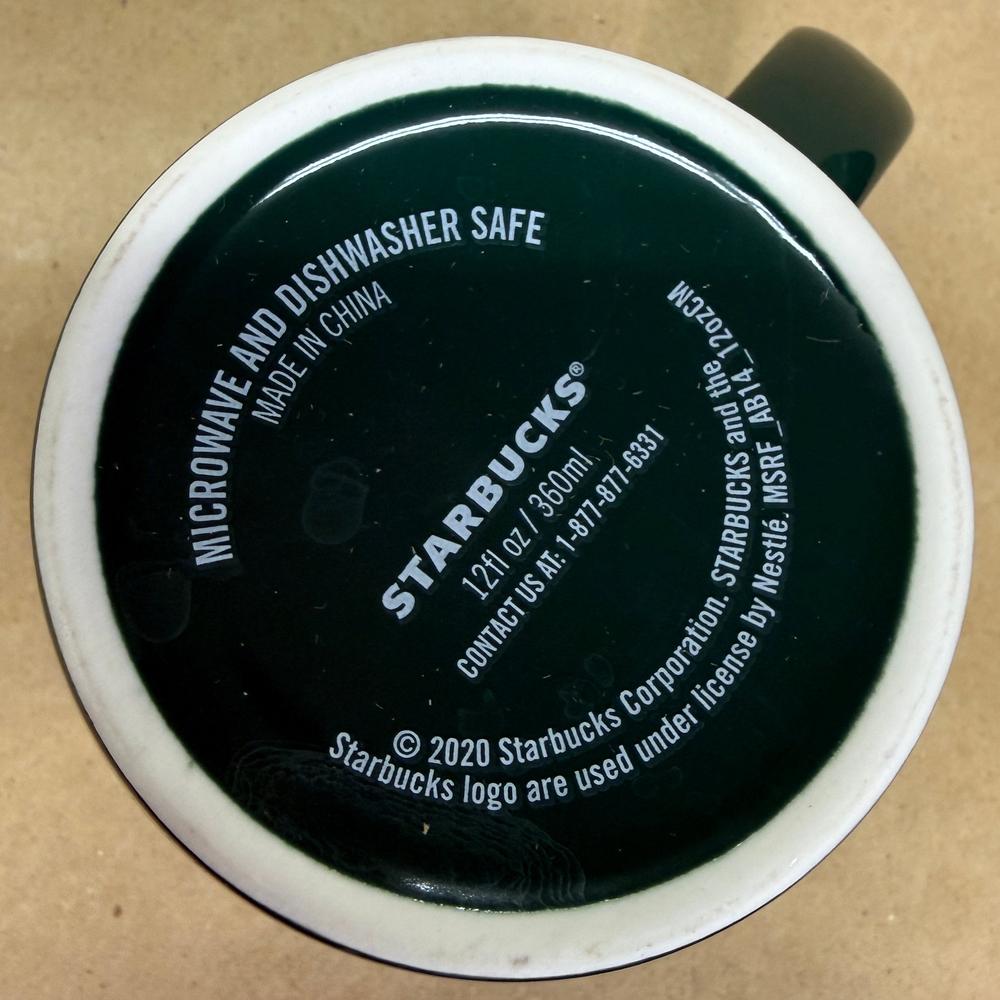 Starbucks Green Siren Holiday Swirl Mug-2020