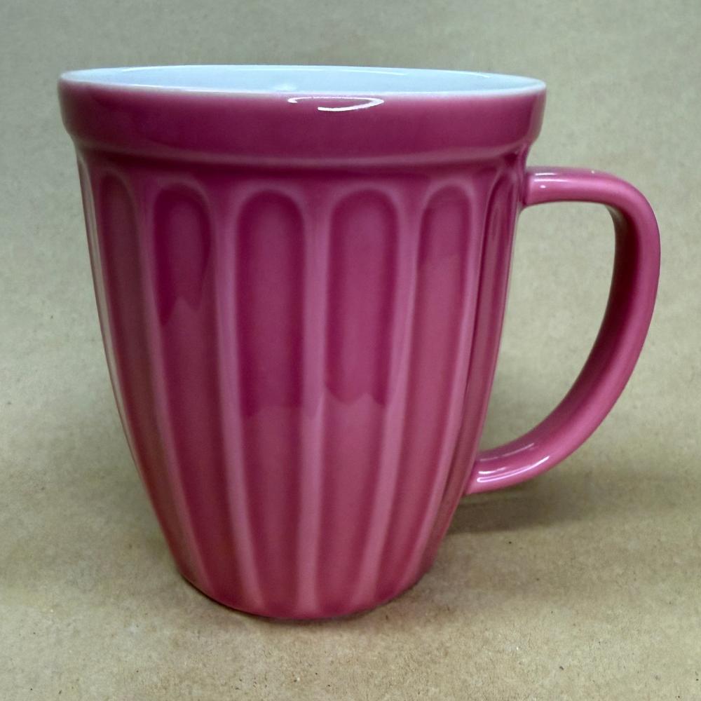 Starbucks Pink Ribbed Fluted Mug-2016