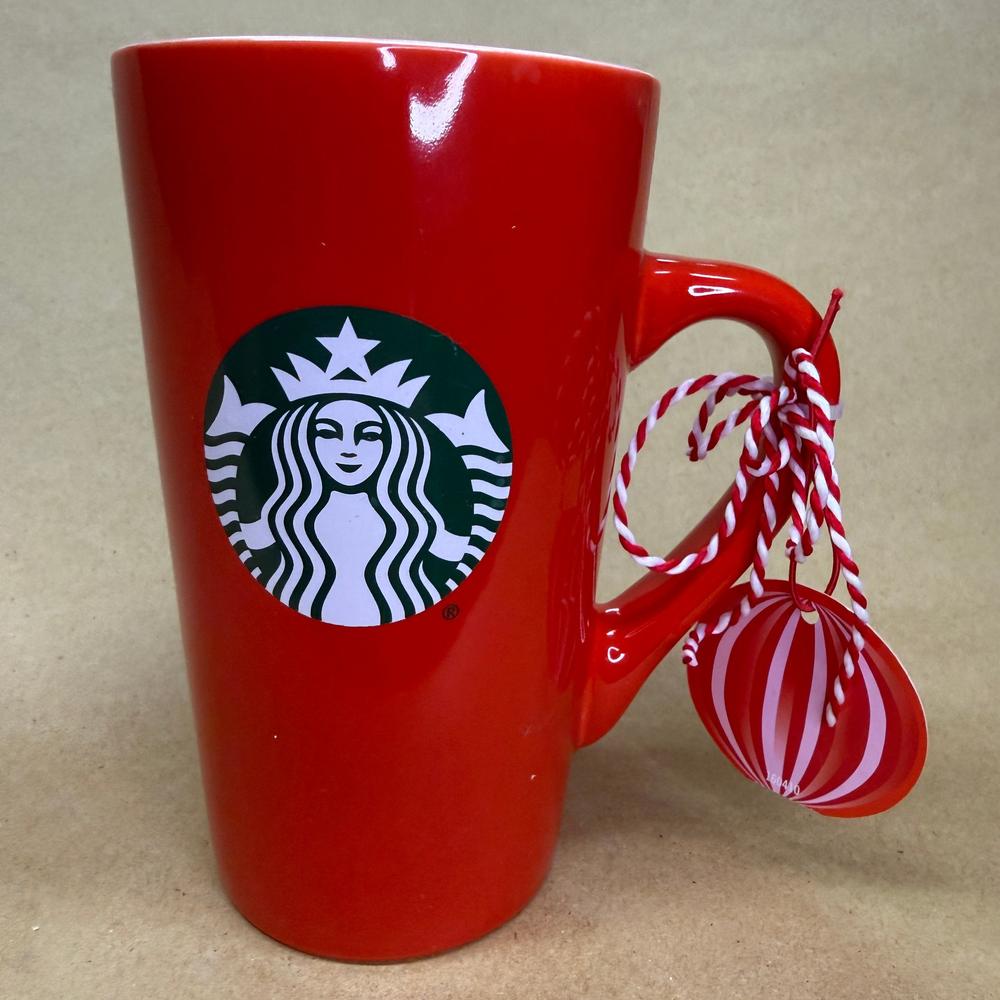 Starbucks Tall Red Holiday Siren Mug-2024
