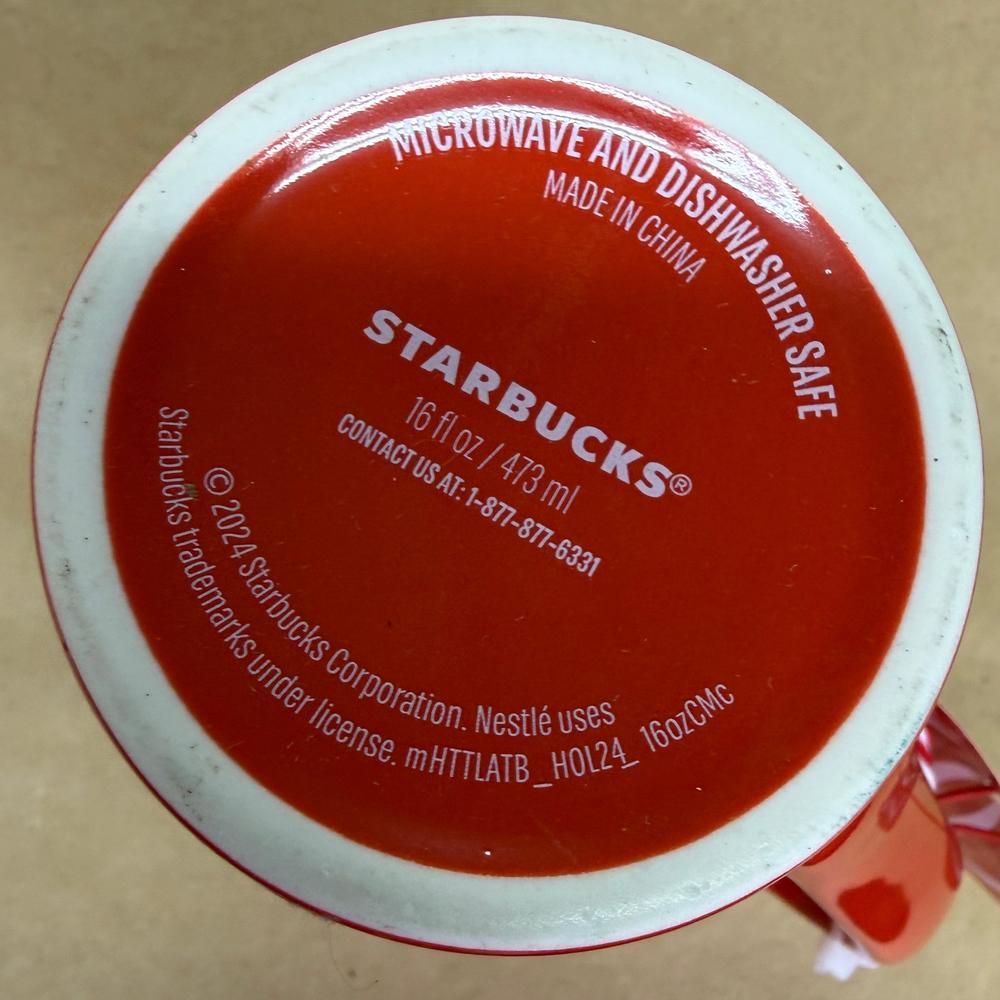Starbucks Tall Red Holiday Siren Mug-2024