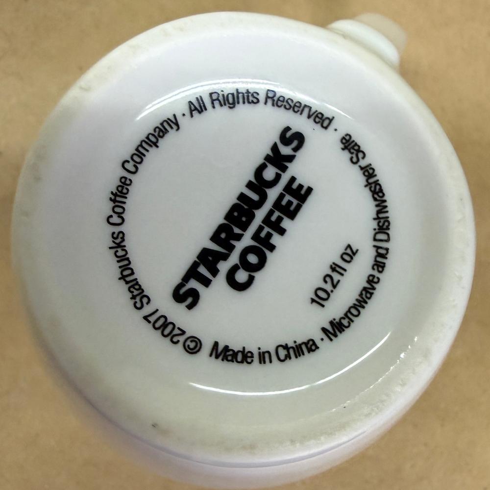 Starbucks Small White with Green Logo Mug-2007