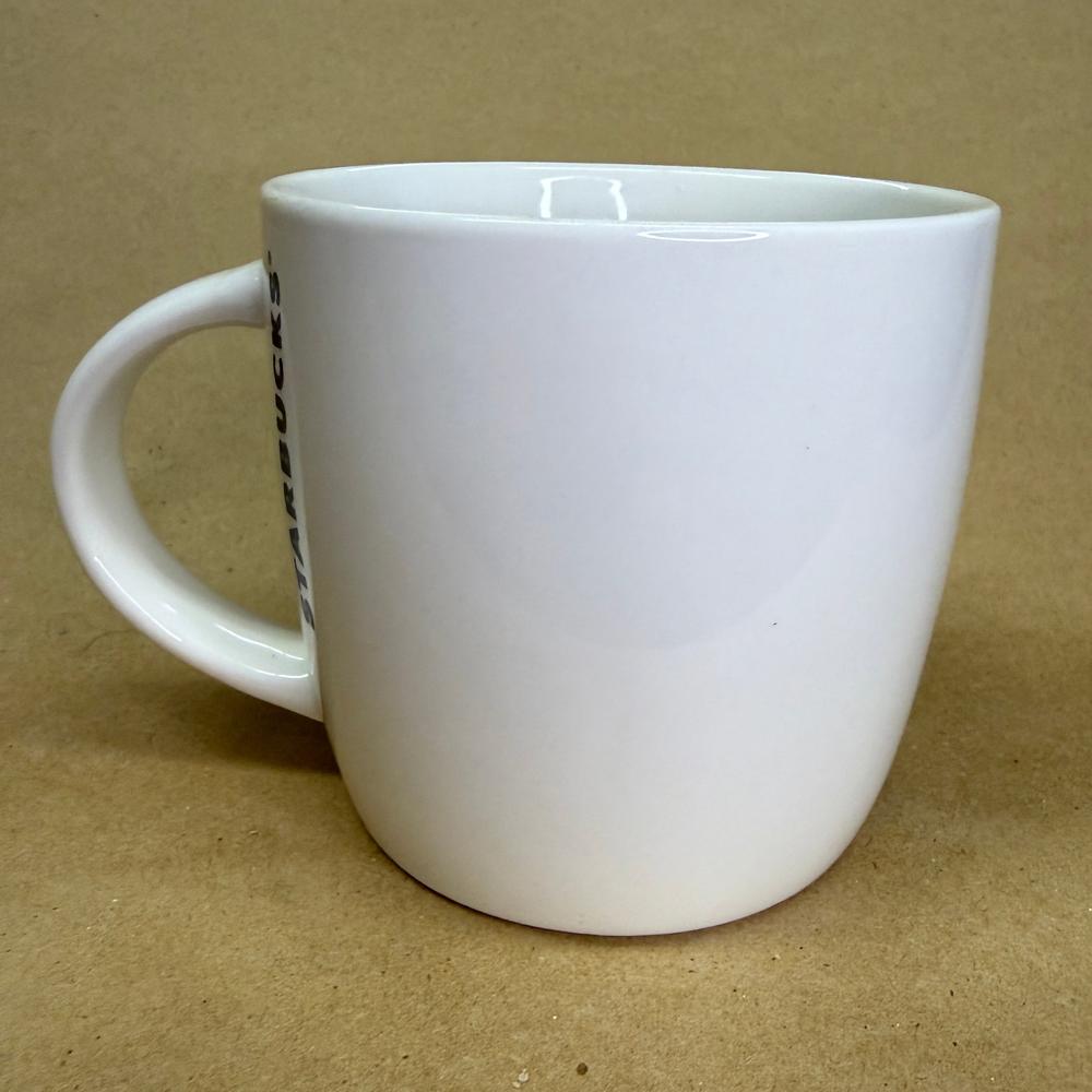 Starbucks White with Gold Swirl and Siren Mug