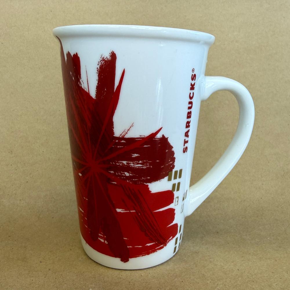 Starbucks Red Christmas Starburst Mug-2014