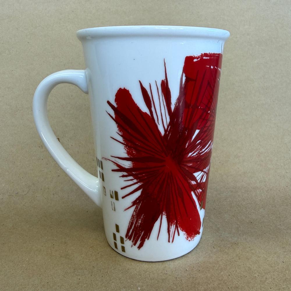 Starbucks Red Christmas Starburst Mug-2014