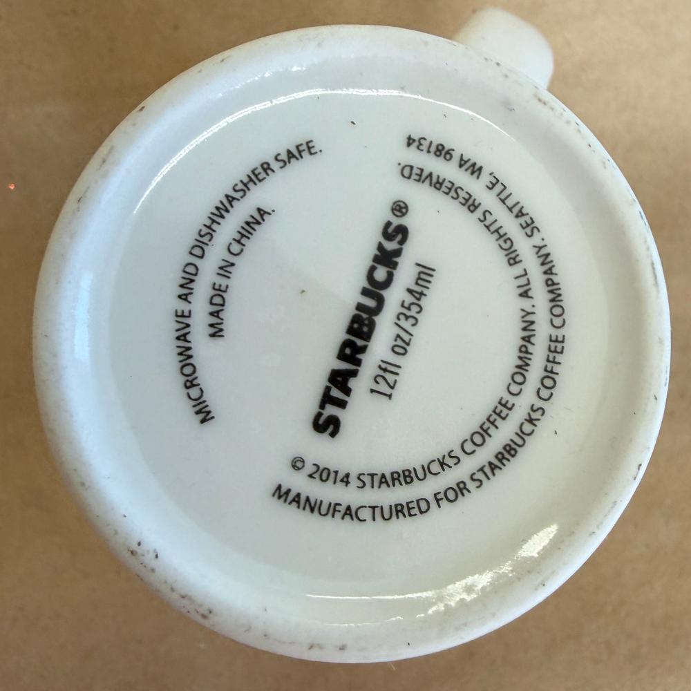 Starbucks Red Christmas Starburst Mug-2014