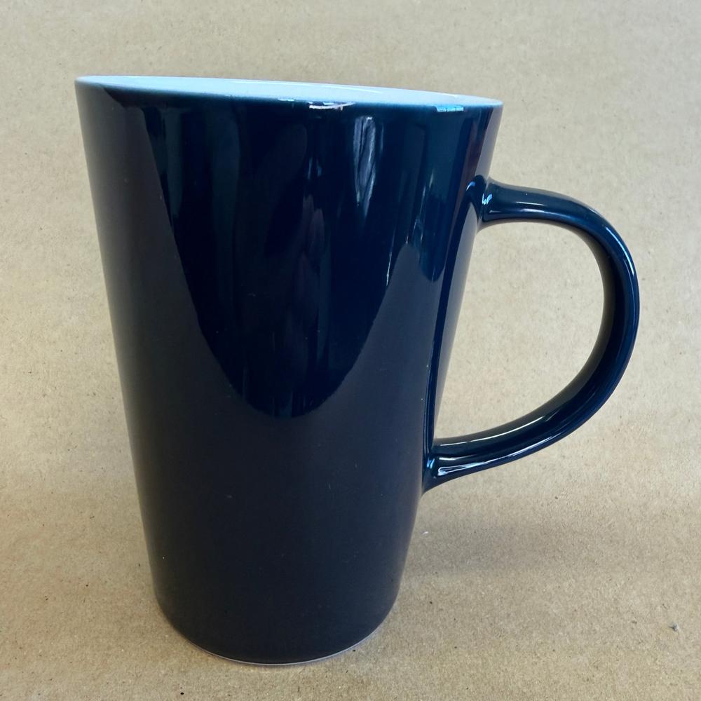 Teavana Tall Navy Blue White Inside Mug-2014
