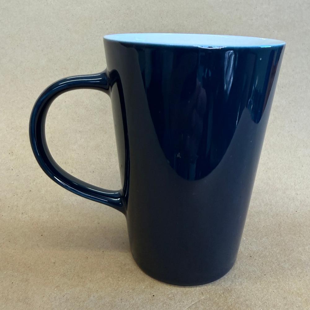 Teavana Tall Navy Blue White Inside Mug-2014