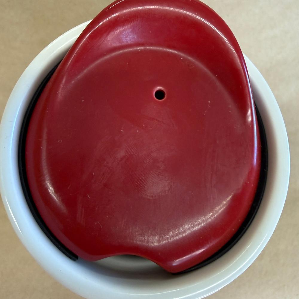 Starbucks White Faceted Siren Tumbler with Lid-2013