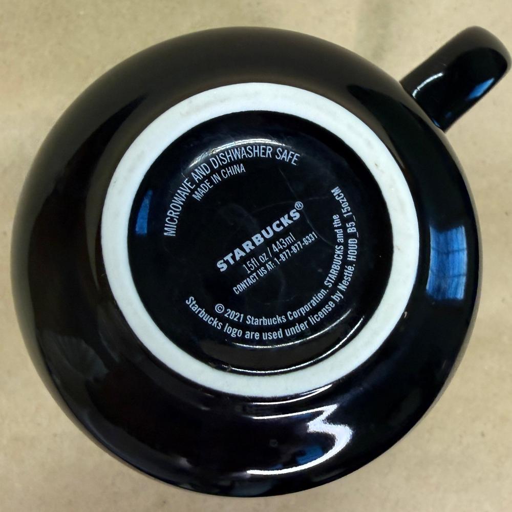 Starbucks Green Siren on Black Mug-2021