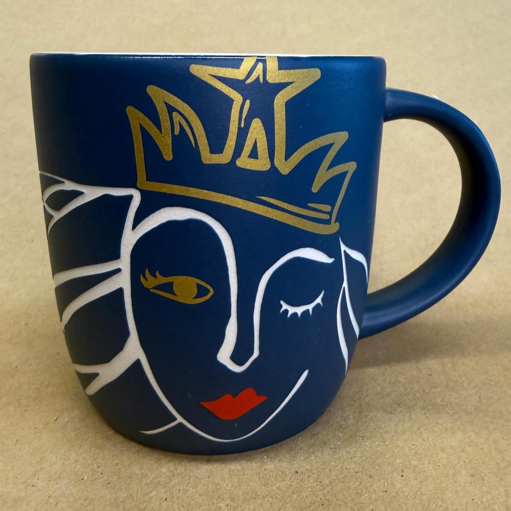 Starbucks Anniversary Collection Mermaid Gold Crown Mug-2016