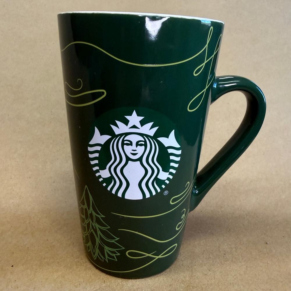 Starbucks Tall Green Siren Holiday Swirl Mug-2020