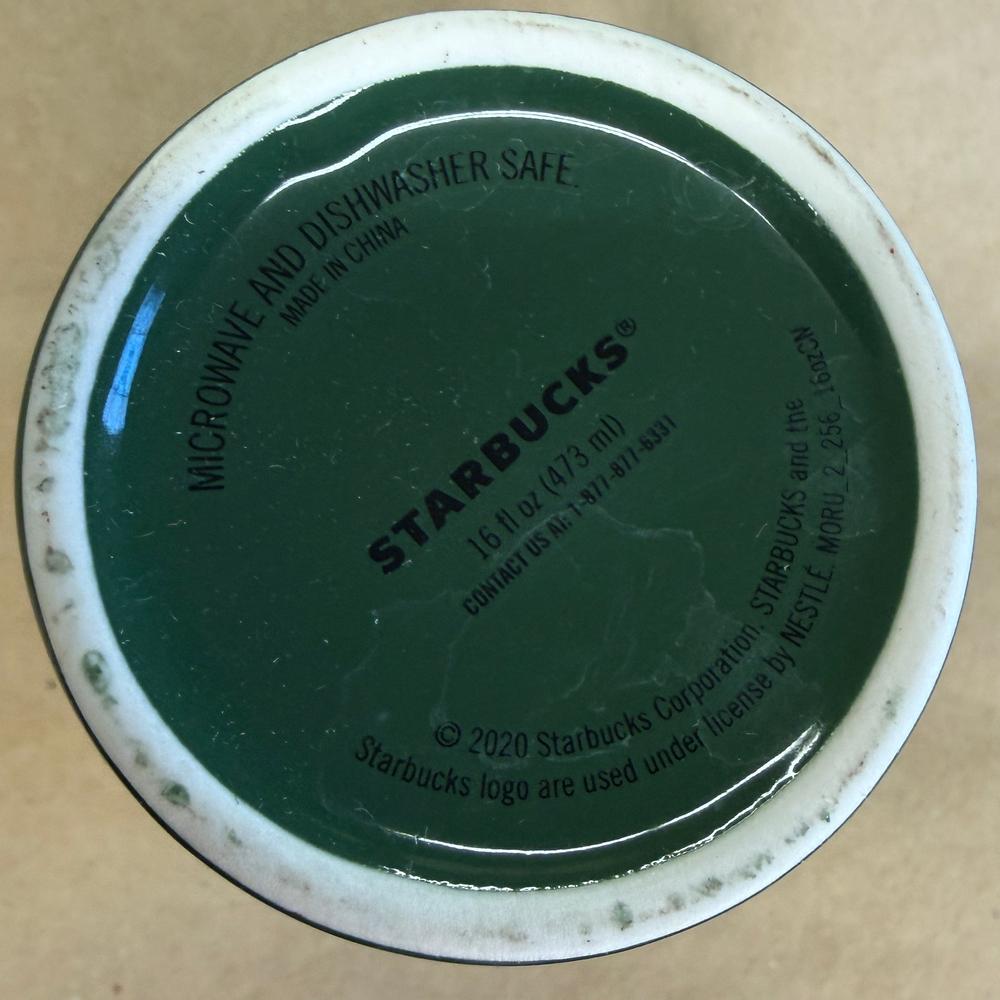 Starbucks Tall Green Siren Holiday Swirl Mug-2020