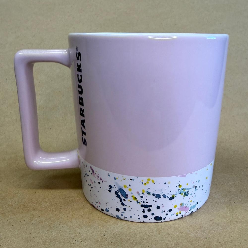 Starbucks Pink Paint Splatter Mug-2017