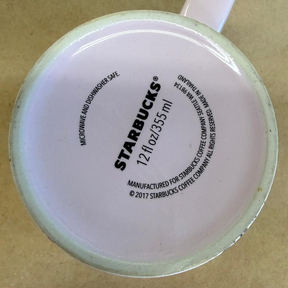 Starbucks Pink Paint Splatter Mug-2017