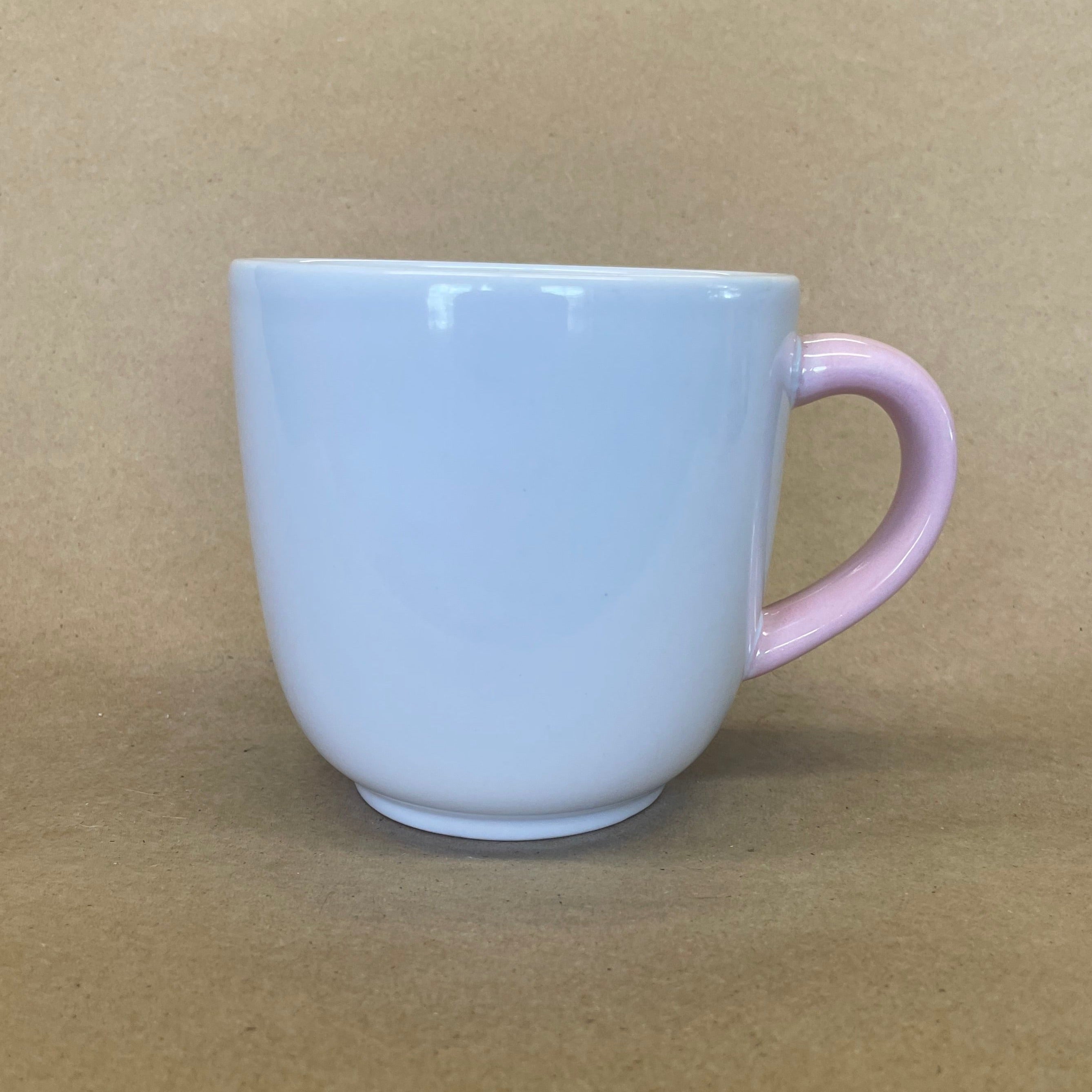 Crossed Arrows Pink Handle Mug