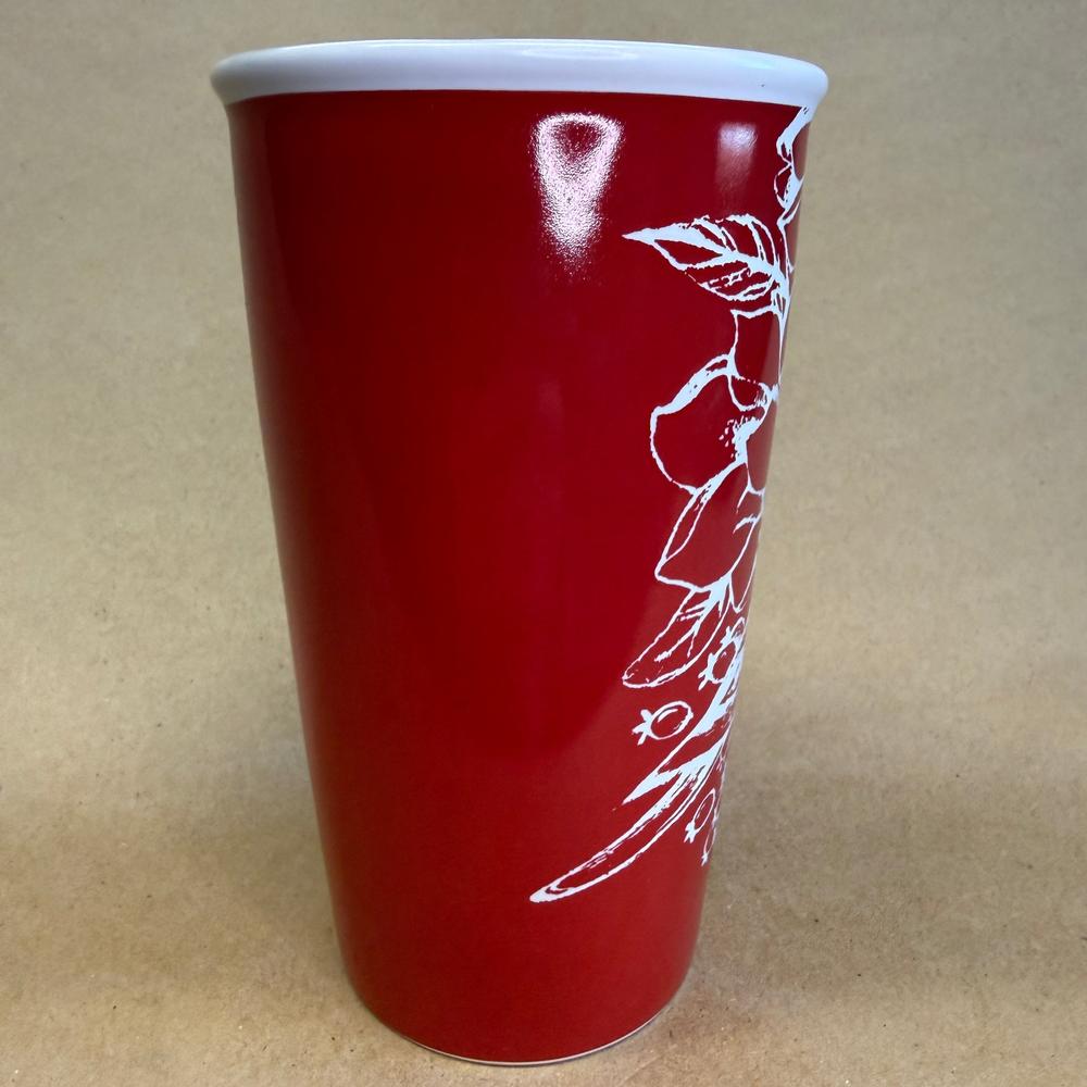 Starbucks Holiday Christmas Bird and Berries Tumbler with Lid-2016