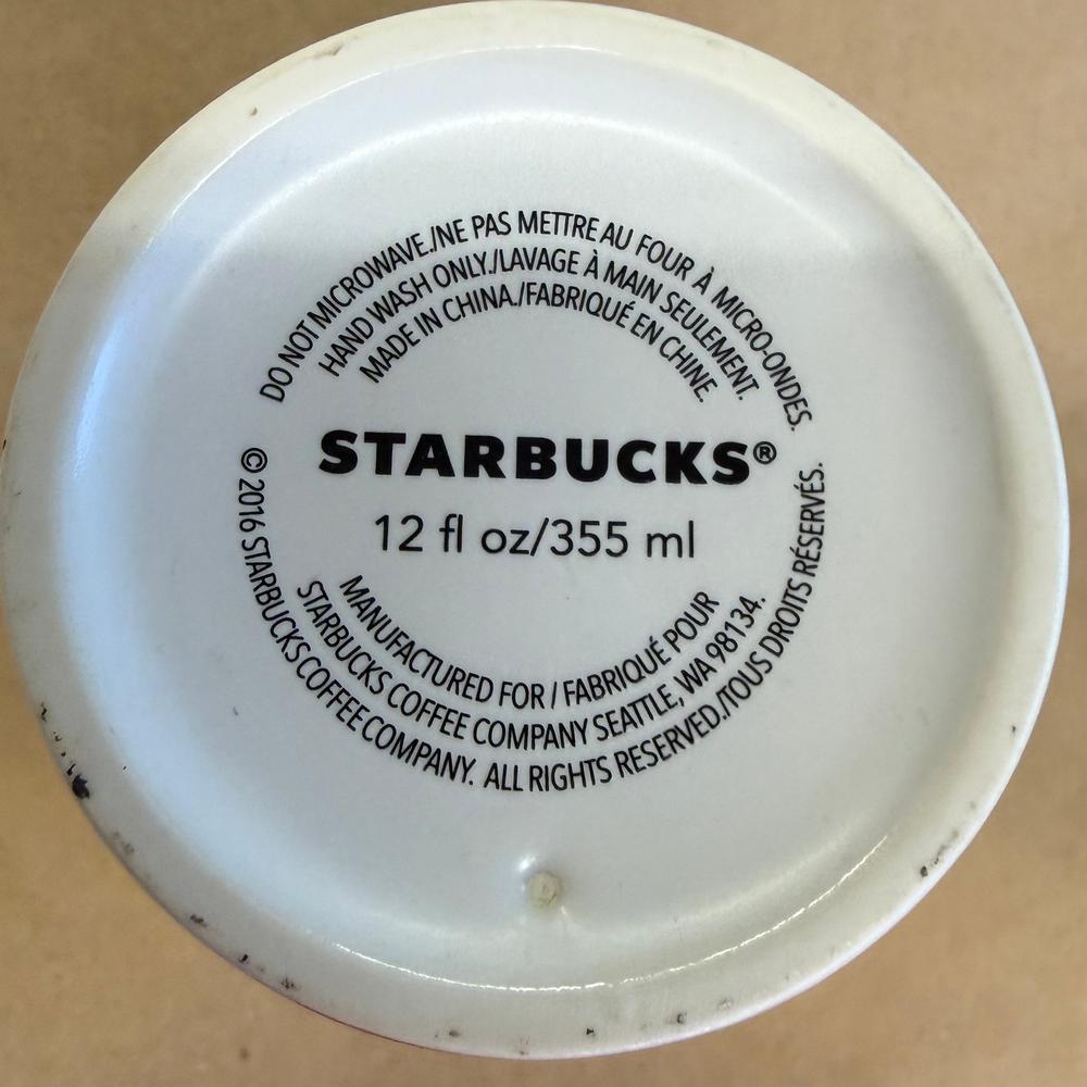 Starbucks Holiday Christmas Bird and Berries Tumbler with Lid-2016