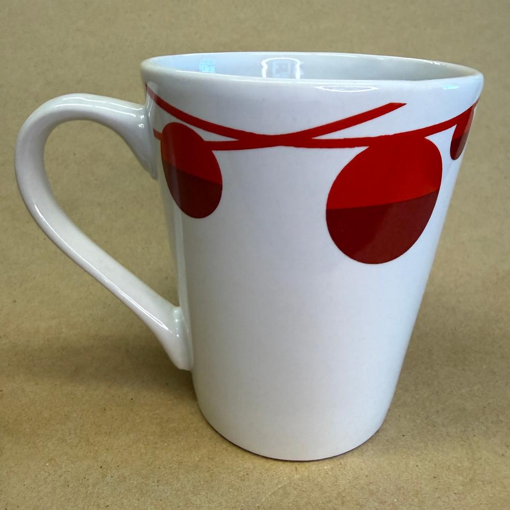 Starbucks Large Holiday Red Ornaments with Large Handle Mug