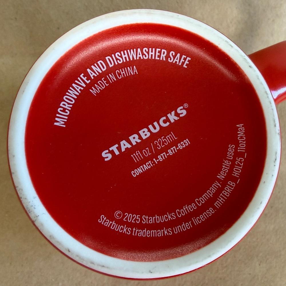 Starbucks Green Siren Red Mug-2025