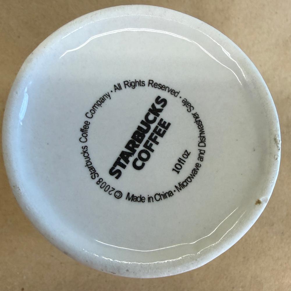 Starbucks White with Green Siren Logo Mug-2008