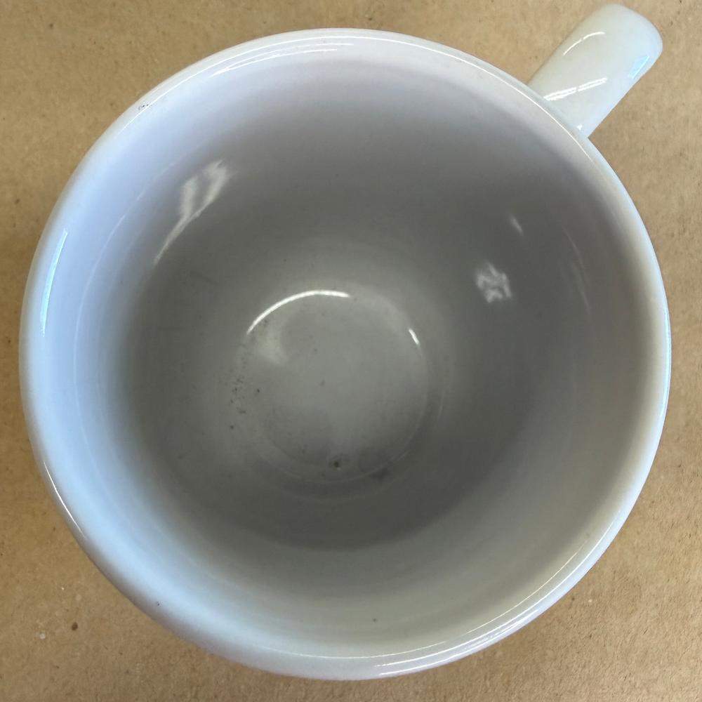 Starbucks White with Green Logo Tear Drop Handle Mug-2008