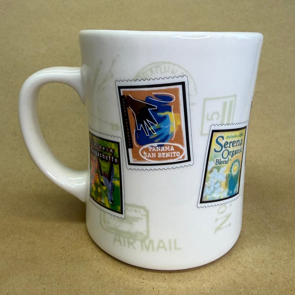 Starbucks Barista Air Mail Stamps Sulawesi Mug-2003