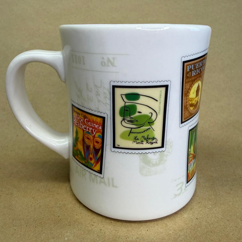 Starbucks Barista Air Mail Stamps Bella Vista Mug-2003