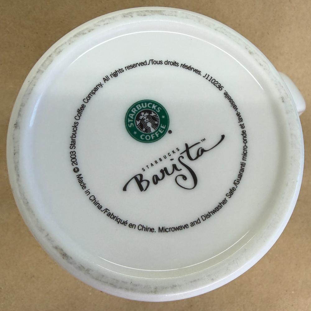 Starbucks Barista Air Mail Stamps Bella Vista Mug-2003