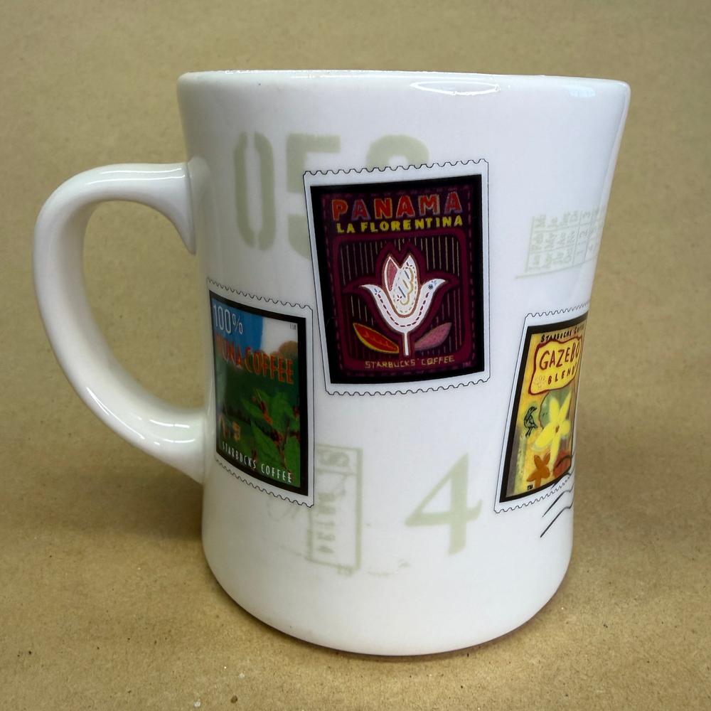 Starbucks Barista Air Mail Stamps Expresso Roast Mug-2003