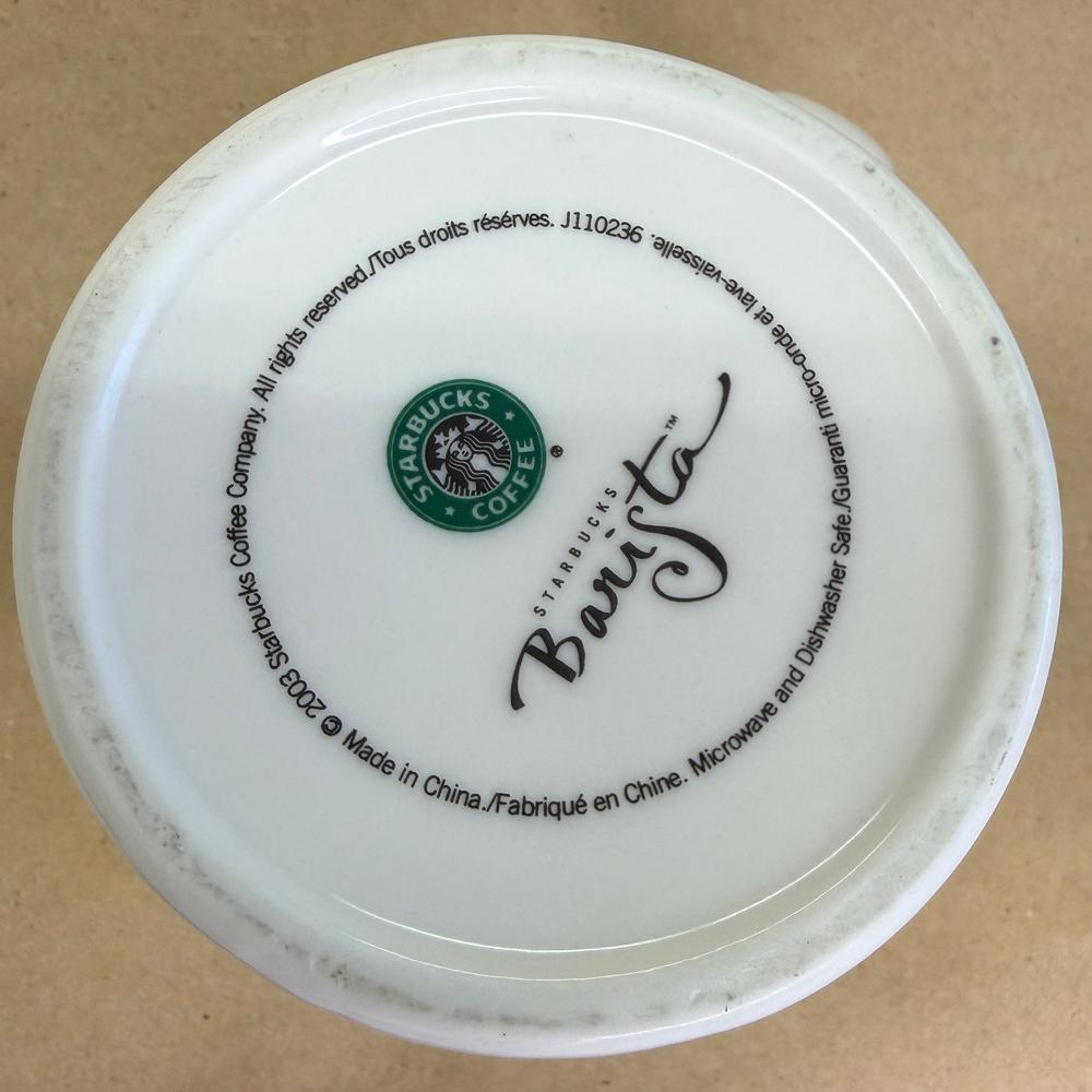 Starbucks Barista Air Mail Stamps Expresso Roast Mug-2003
