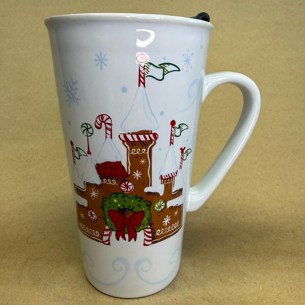 Starbucks Disney Parks Gingerbread Castle Holiday Mug