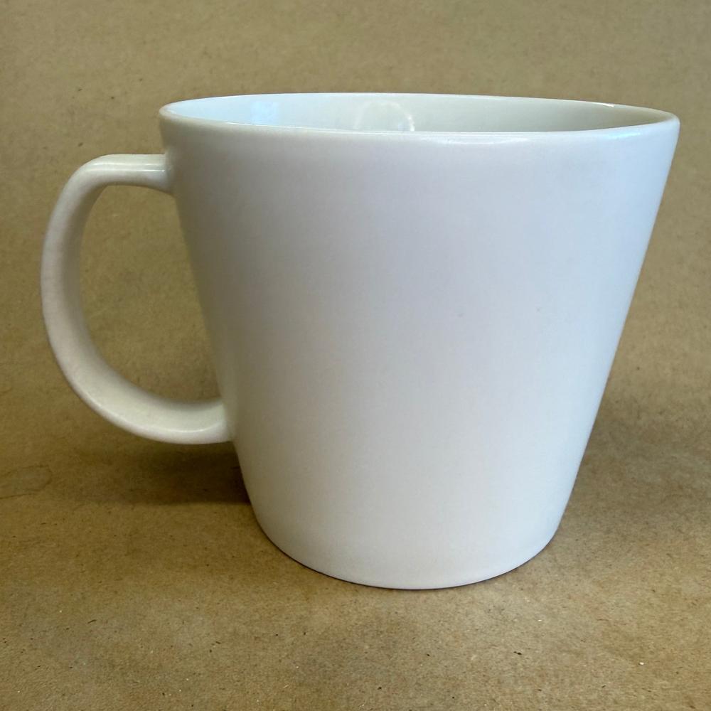Starbucks White Embossed Siren with T on Handle Mug-2015